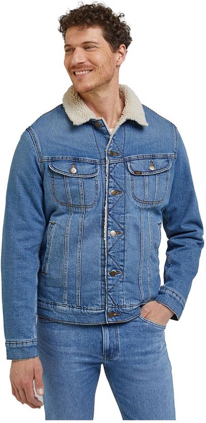Lee Sherpa Jacket Spijkerjasje Blauw XL Man