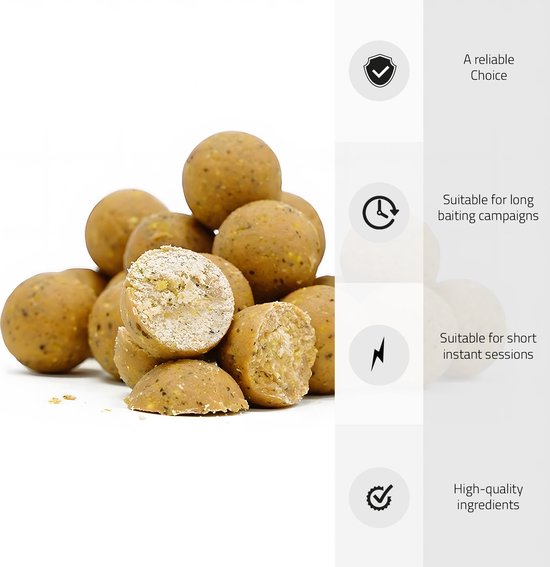 Tasty Baits - Mango Cream - Boilies - 20mm - 10kg - Oranje - Karper Aas - Karper Lokvoer - Karpervissen van Merkloos — afbeelding 3