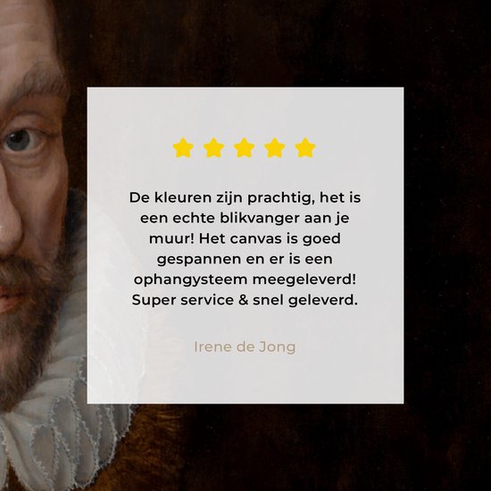 Peinture sur toile - Guillaume Ier, Prince d' Oranje - Tableau - Maîtres anciens - Art - 90x60 cm - Décoration de chambre - Chambre