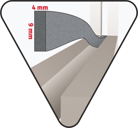 Handson tochtstrip aluminium 93 cm met flexibele borstel wit kopen? Tochtwering