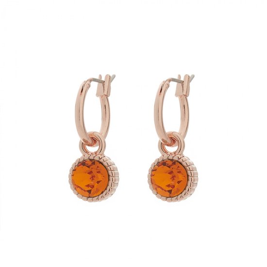 BIBA 8923 Boucles d'oreilles pendantes rose Tangerine