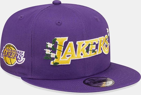 Casquette NEW ERA Los Angeles Lakers Flower Wordmark 9Fifty pour homme