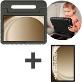 iMoshion Kidsproof Tablet Hoes Kinderen & Screenprotector Gehad Glas Geschikt voor Samsung Galaxy Tab A9 Plus tablethoes - Zwart