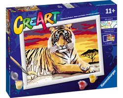 foto van Ravensburger CreArt Majestic Tiger - Schilderen op nummer voor kinderen