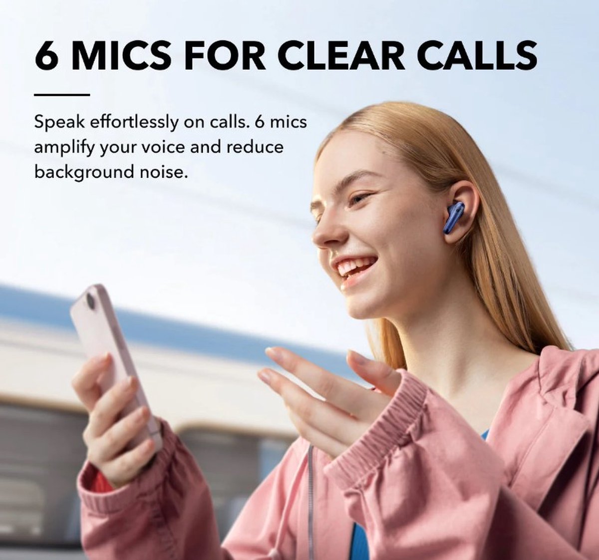 soundCore Liberty 4 Draadloze Oordopjes - Noise Cancelling - Blauw thumbnail 8