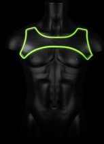 Shots - Ouch! Neopreen Harnas - S/M neon green/black S/M