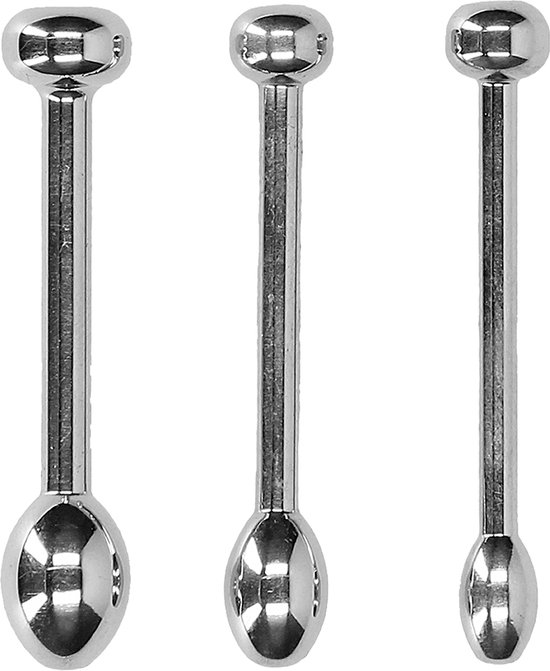 Foto: Shots ouch metalen penis plug set silver