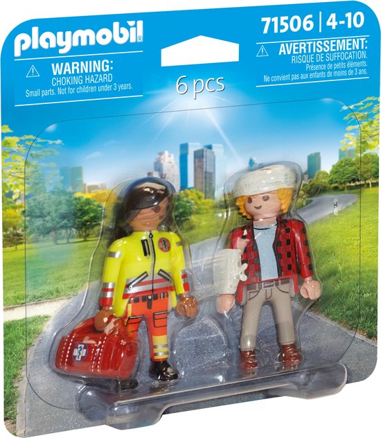 Foto: Playmobil duopacks paramedicus met pati nt 71506