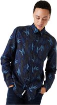 GARCIA Heren Overhemd Blauw - Maat XL