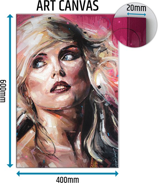 Foto: Blondie canvas schilderij 40x60 cm