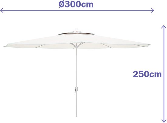 Schneider parasol Locarno rond - Berger Camping