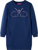 vidaXL-Kinderjurk-128-marineblauw