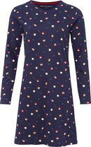 Happy Shorts Dames Kerst Pyjama Nachthemd Gingerbread Donkerblauw - Maat M