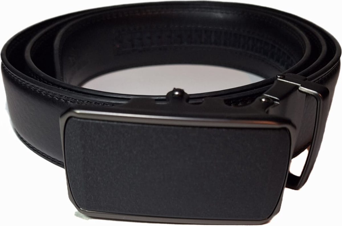Massiliano sergio - boucle grossière noir mat - ceinture en cuir 120 cm -  noir -... | bol
