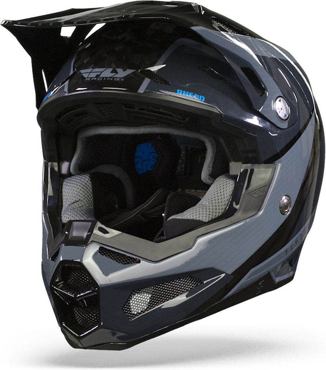 FLY Racing Formula Carbon Prime Helmet Grey Carbon XS - Maat XS - Helm
