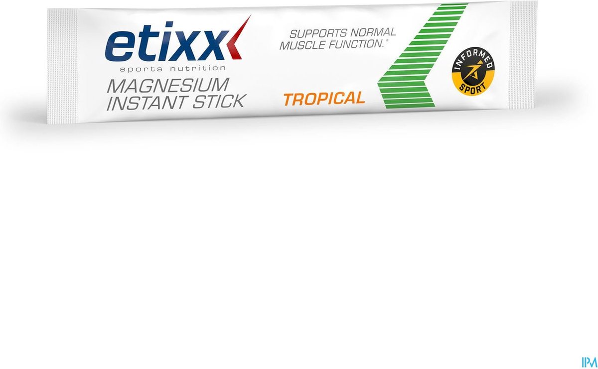 Goedkoopste Etixx Magnesium Instant Stick - Sports Nutrition - Supplementen - 30 sticks - Gemakkelijk in te nemen zonder water - 400MG magnesium - Aminozuurchelaatvorm - Vitamine C