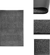 vidaXL Deurmat - Hoogwaardige anti-slip PVC deurmat - 180 x 20 cm - Antraciet - Deurmat