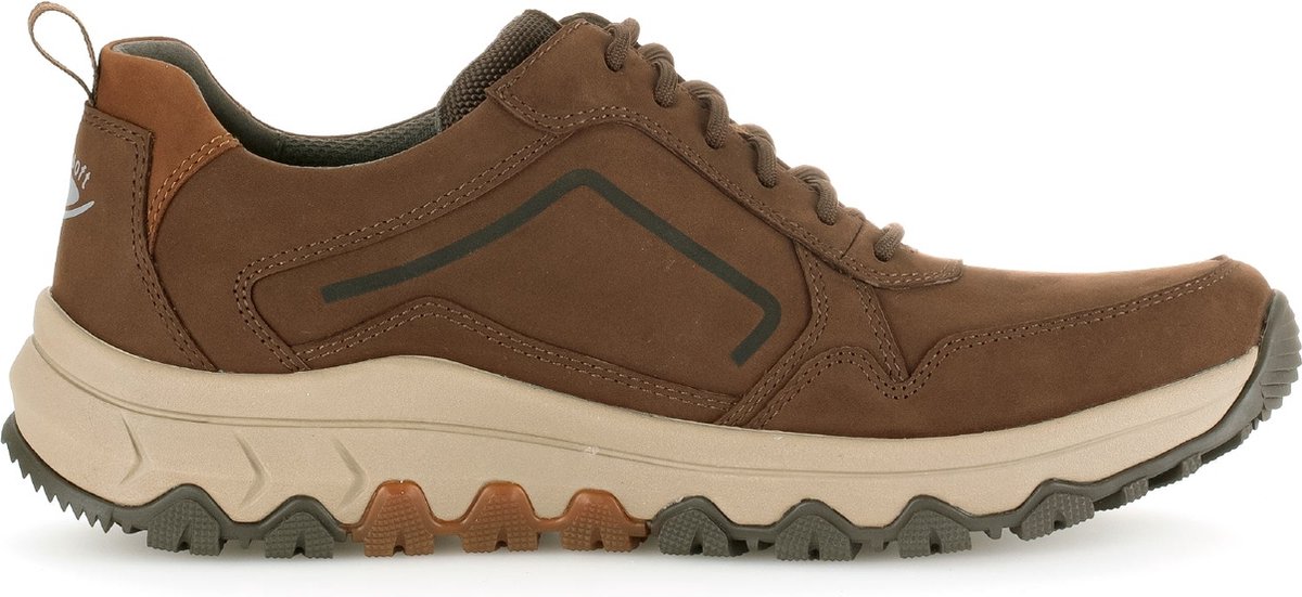 Pius Gabor rollingsoft sensitive 8005.10.03 - heren rollende wandelsneaker - bruin - maat 47 (EU) 12 (UK)