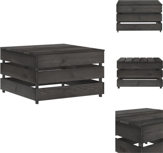 OLMETTO - Tuintafel - Zwart - 110 x 83 cm - Aluminium | Leen Bakker