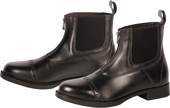 Fermeture à glissière Hickstead en cuir Jodhpur Harry's Horse 40 Noir