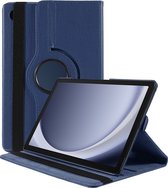 Hoes geschikt voor Samsung Galaxy Tab A9 Plus – Arara draaibaar tablethoes – Donkerblauw