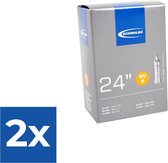 Schwalbe Binnenband - DV9 - 24 inch x 1 1/8 - 1.75 - Hollands Ventiel - 32mm - Voordeelverpakking 2 stuks