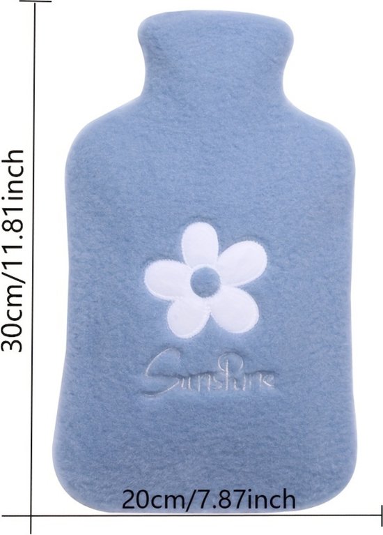 Livano Bouillotte - Pichet câlin - Bouillotte - Coussin chauffant - Bouillotte - Sac - 1000ML - Grijs