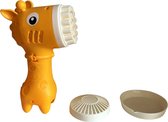 Livano Bellenblaas Pistool - Bellenblazer - Bellenblaas Speelgoed - Bubble Blaster - Bellenblaasmachine - Speelgoed - Giraffe - Geel