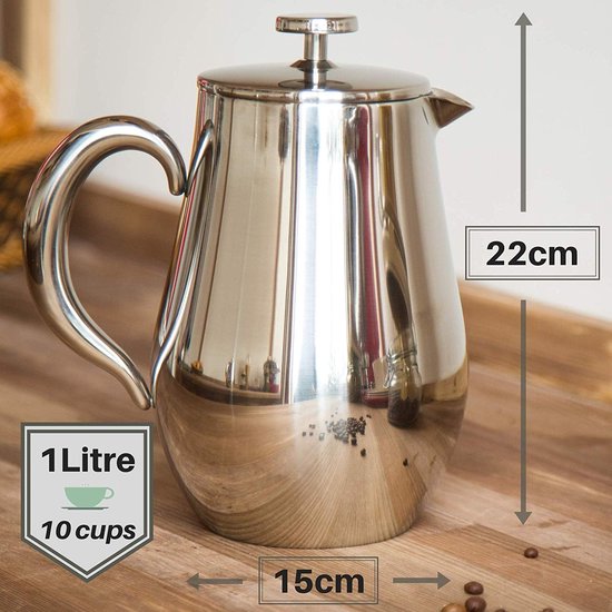 Cafetière à piston 0.75 L double paroi