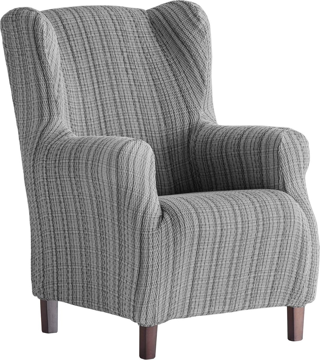 Elastische Fauteuilhoes Olifantenoor Jacquard Visgraat Crème