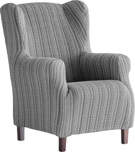 Fauteuil hoes, elastische oorfauteuil 33x42x8 cm grijs