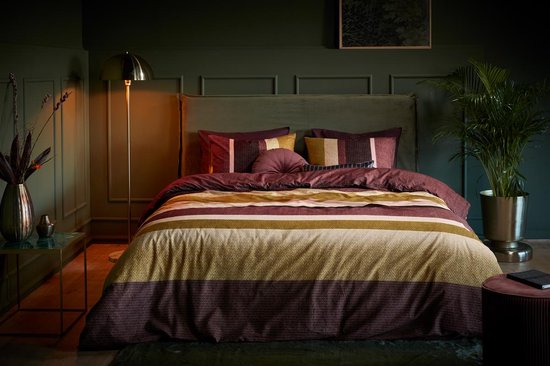 Housse de couette Beddinghouse Jorren - Rouge Foncé