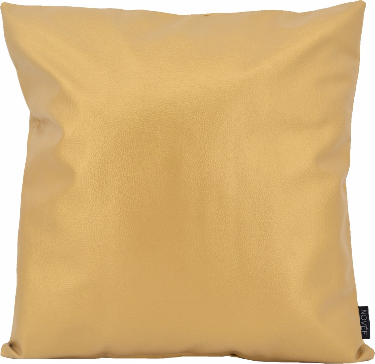 NOVÉE Metallic Gold / Goud Kussenhoes | PVC / PU Leder | 45 x 45 cm