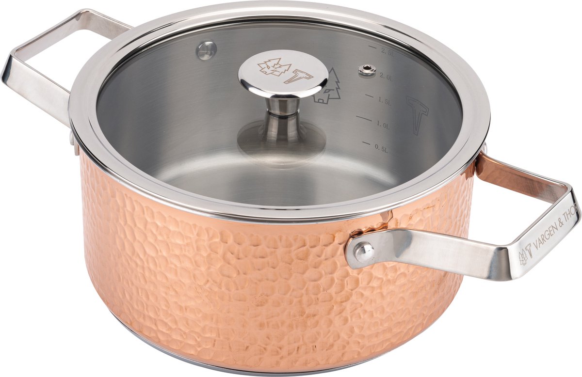 Vargen & Thor koperen pan NOELLE (2.8 liter)