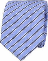 Convient - Cravate Progetto Stripes Blauw - Cravate de Luxe pour hommes en 100% soie - Rayure