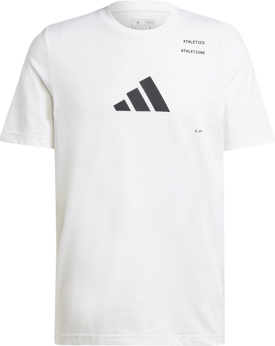 adidas Performance Athletics Category Graphic T-shirt - Heren - Wit- 2XL