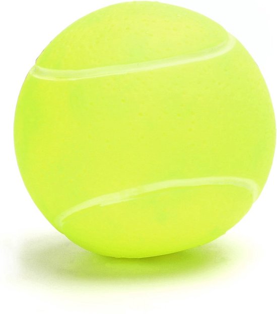 Nobleza Hondenspeelgoed - Piepspeelgoed voor hond bal - Vinyl tennisbal hond - Hondenbal met piep - Speelbal hond - Bal hond - Geel