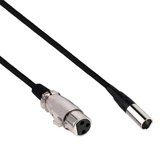 Mini XLR (m) - XLR (v) audiokabel / zwart - 0,50 meter