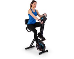Capital Sports Azura Heimtainer, F Bike met Magnet Widerstand, Heimtrainer Fahrrad Klappbar, fitness Fahrrad Heimtrainer voor Ausdauertraining met Tablet Halterung, fitnessgeräte voor Zuhause – geschikt voor thuisfitness en sportschoolgebruik, duurza