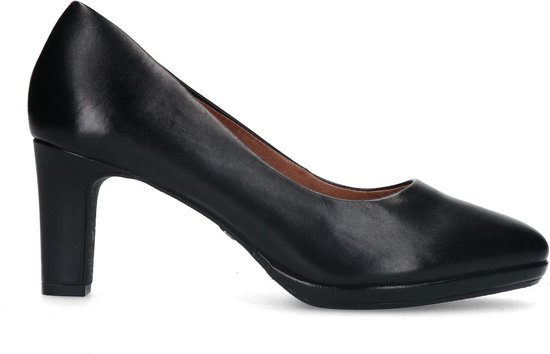 No Stress - Dames - Zwarte leren pumps - Maat 37