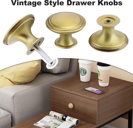 9BUILD 10 Stuks Champagne Gouden Meubelknoppen Moderne