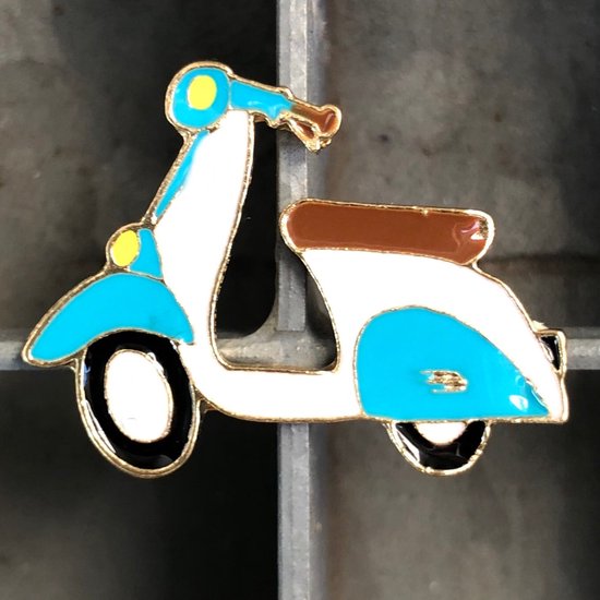 Broche Vintage En Émaux - Dimensions 3,5 Cm X 3,5 Cm - Occasion