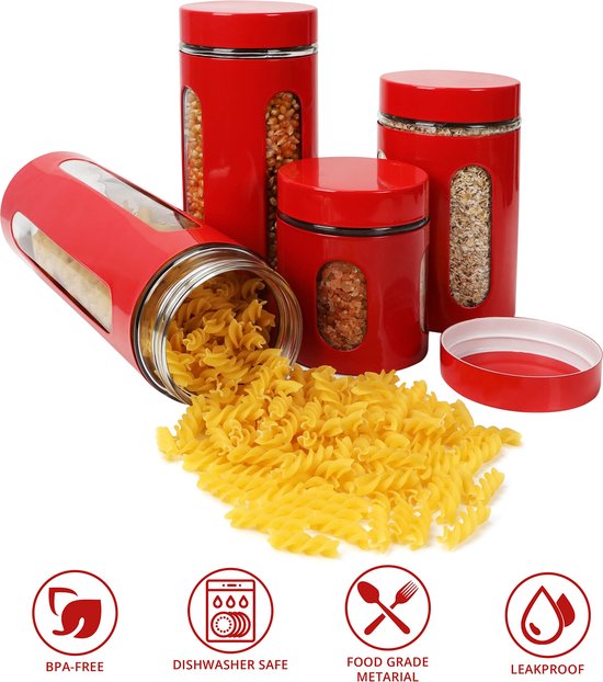 Belle Vous 4 Pak Magnetron Voedsel Containers Met Stoom Ventilatiedeksels 800 Ml Bpa Vrij Ronde Kookpotten Kookwaren Opslag Kommen Stoomdeksels Diepvries Vaatwasser Veilig 2595218723