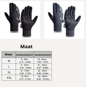 Livano Winterhandschoen - Handschoenen - Touchscreen Handschoenen - Wielrenhandschoenen - Fietshandschoenen - Winter - Zwart - Maat L