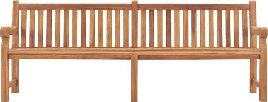 The Living Store Banc de jardin - Bois de teck - 228 x 69 x 92 cm - Mobilier de jardin romantique - Résistant à l'eau