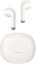 USAMS YO17 - Draadloze Bluetooth 5.3 Oordopjes Headset met ANC Actieve Ruisonderdrukking - 35dB Hybride Hoofdtelefoon - Wit