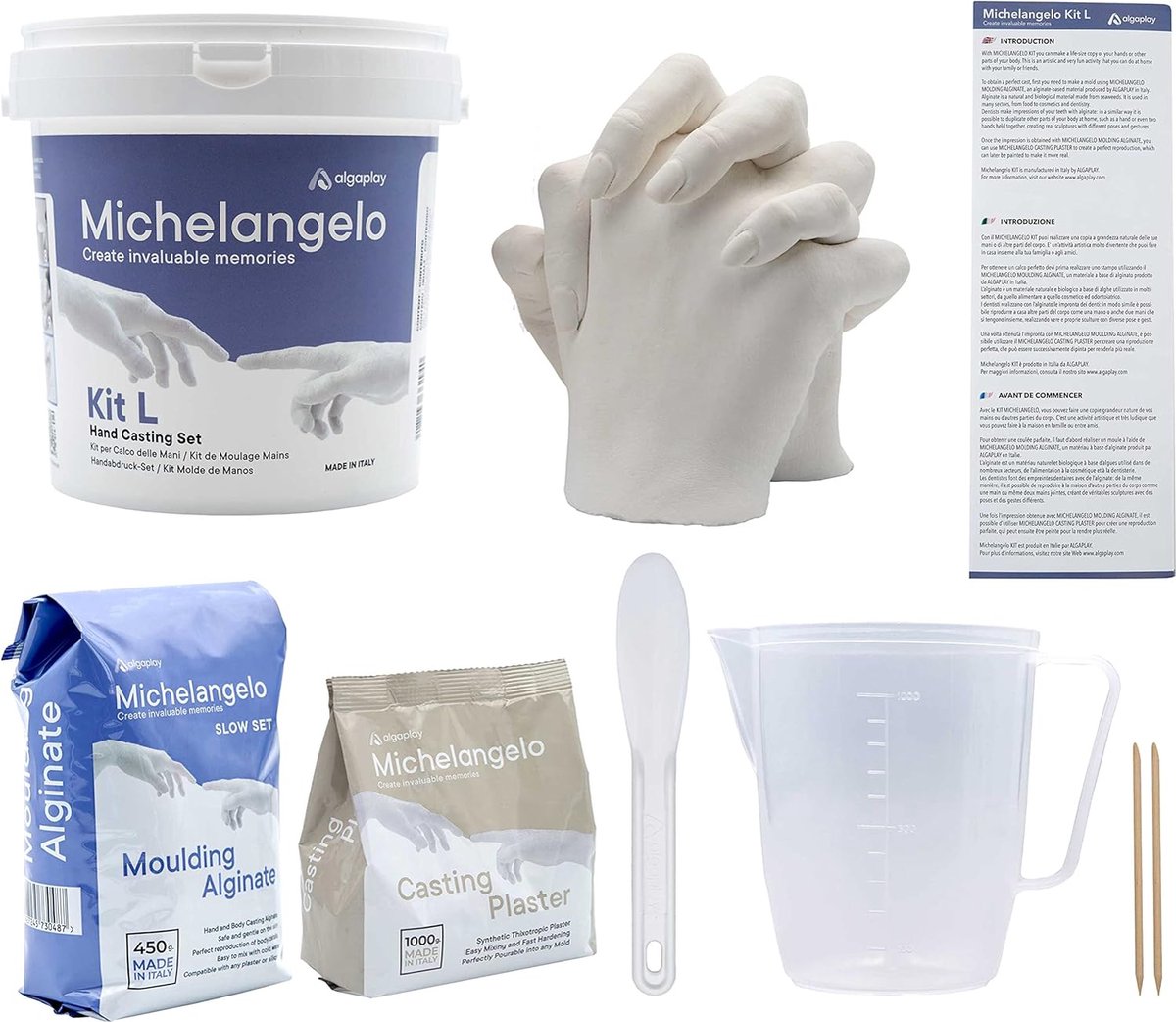 Kit de moulage à la main 3D pour couples adultes, Idée cadeau anniversaire  de moulage