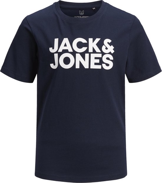 Foto: Jack jones junior jjecorp logo tee ss o neck noos jnr jongens t shirt maat 128