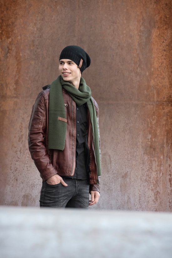 Knit Factory Coco Bonnet tricoté pour homme et femme – Bonnet bâclé – Vert vif – Taille unique