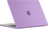 Mobigear - Laptophoes geschikt voor Apple MacBook Air 15 Inch (2023-2024) Hoes Hardshell Laptopcover MacBook Case | Mobigear Matte - Paars - Model A2941